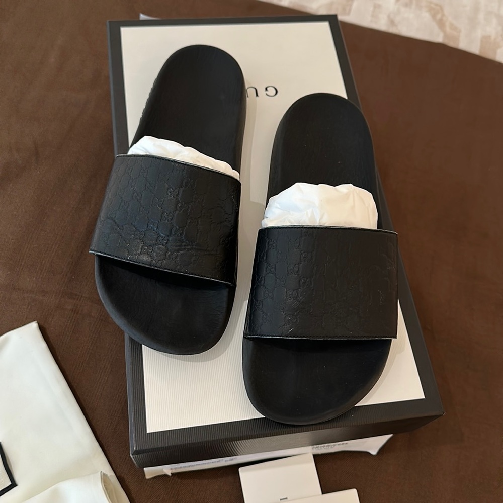 Gucci Men'S Gg Slide Sandal - Picture 1 of 10